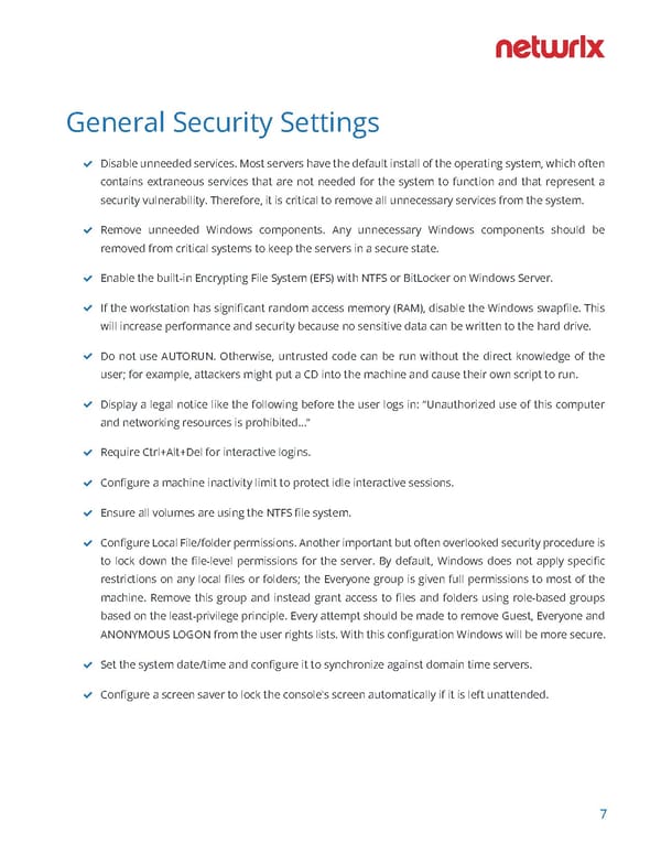 Windows Server Hardening Checklist - Page 7