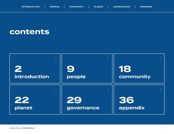 Bed, Bath and Beyond ESG Report - Page 2