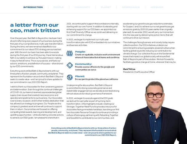 Bed, Bath and Beyond ESG Report - Page 5