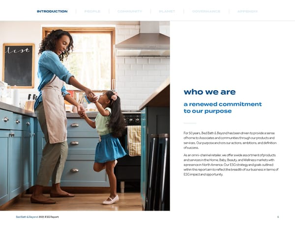 Bed, Bath and Beyond ESG Report - Page 6