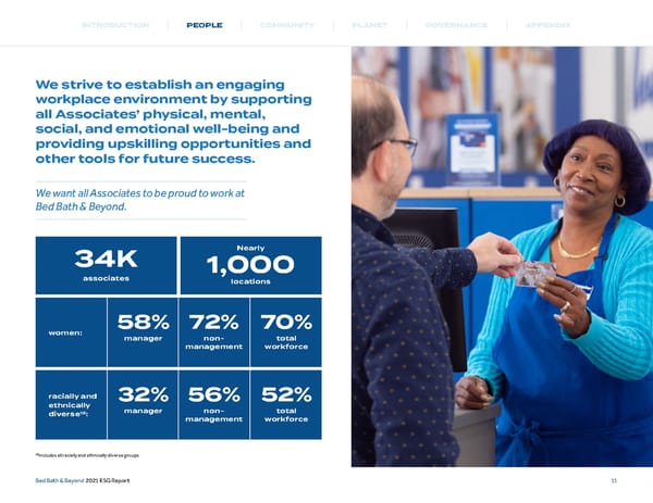 Bed, Bath and Beyond ESG Report - Page 12