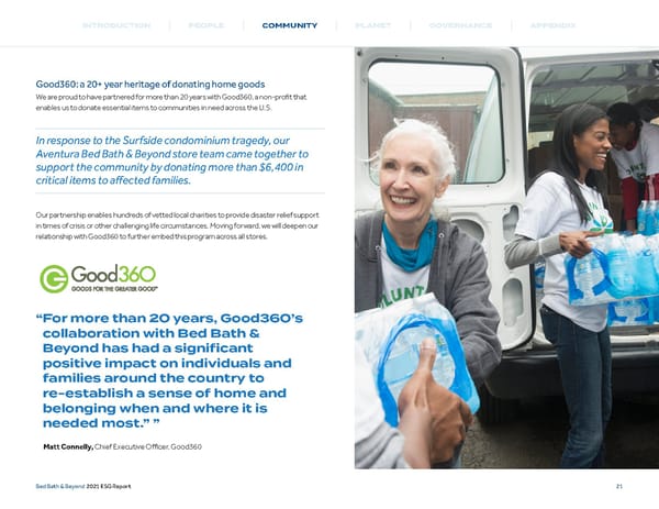 Bed, Bath and Beyond ESG Report - Page 22