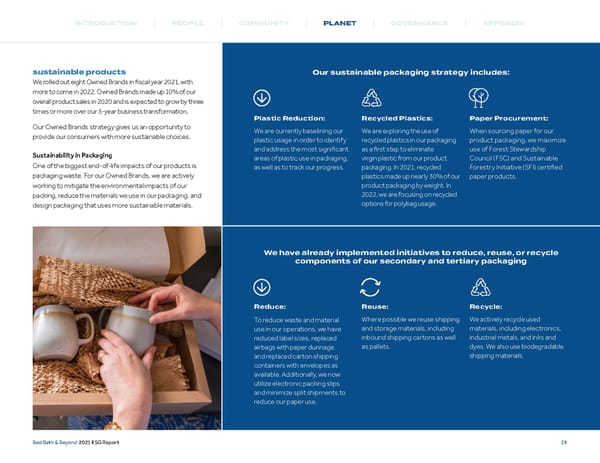 Bed, Bath and Beyond ESG Report - Page 29