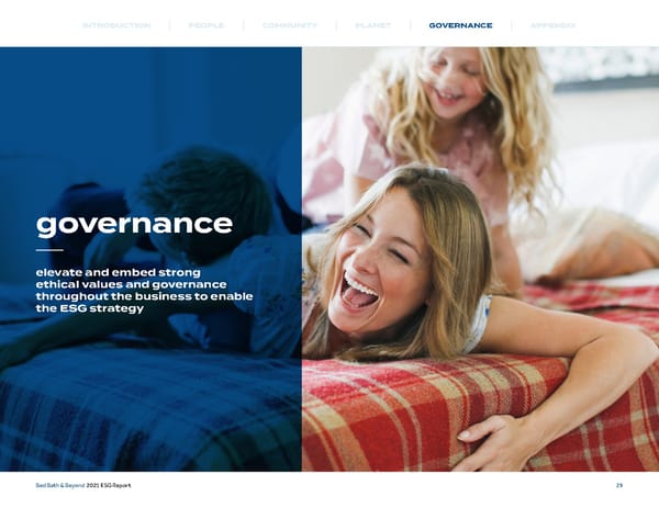 Bed, Bath and Beyond ESG Report - Page 30