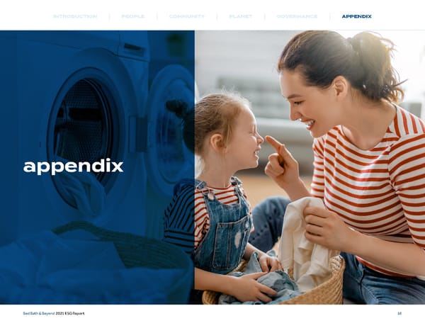 Bed, Bath and Beyond ESG Report - Page 37