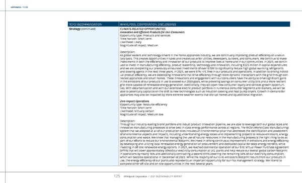 Whirlpool Sustainability Report - Page 125