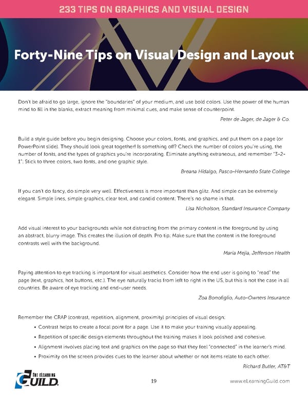 233 Tips on Graphics and Visual Design - Page 22