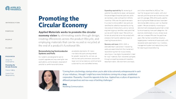 Applied Materials Sustainability Report - Page 72