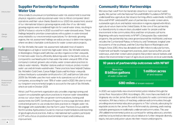 Altria Protect the Environment Report - Page 21
