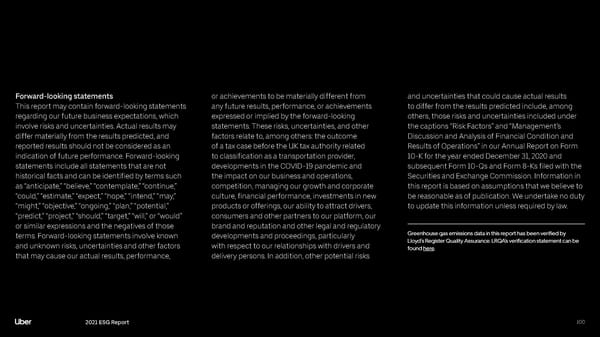 Uber ESG Report - Page 100