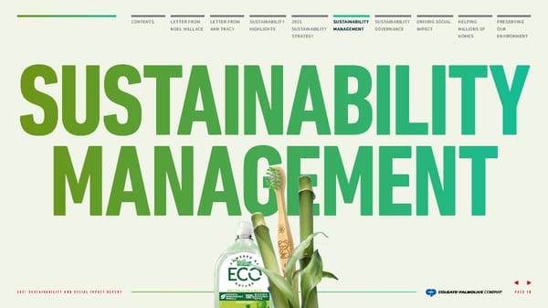 Colgate Palmolive Sustainability & Social Impact Report - Page 11