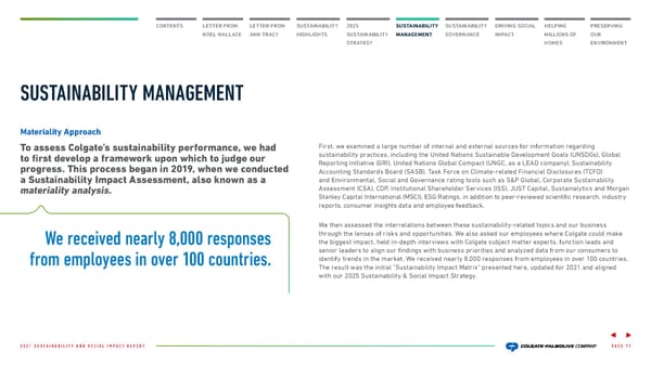 Colgate Palmolive Sustainability & Social Impact Report - Page 12