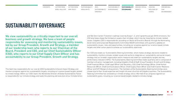 Colgate Palmolive Sustainability & Social Impact Report - Page 18