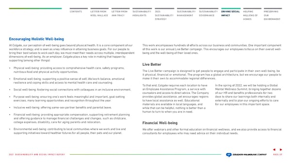Colgate Palmolive Sustainability & Social Impact Report - Page 28