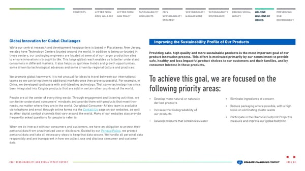 Colgate Palmolive Sustainability & Social Impact Report - Page 44