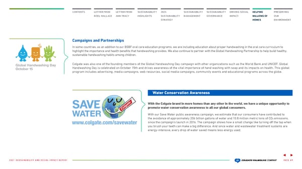 Colgate Palmolive Sustainability & Social Impact Report - Page 50