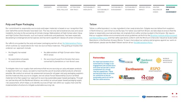 Colgate Palmolive Sustainability & Social Impact Report - Page 84