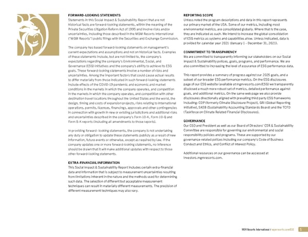 MGM Resorts Social Impact & Sustainability - Page 5