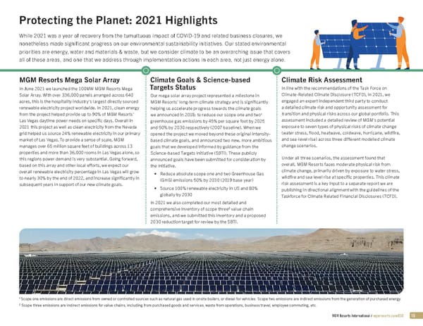 MGM Resorts Social Impact & Sustainability - Page 16