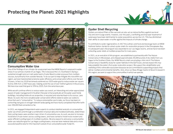 MGM Resorts Social Impact & Sustainability - Page 17