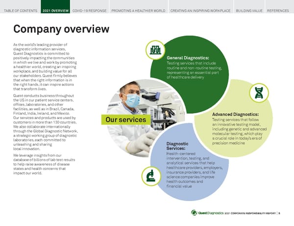 Quest Diagnostics Corporate Responsibility Report - Page 6
