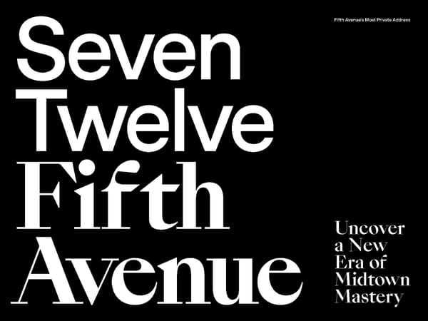 Seven Twelve Fifth Avenue Overview Brochure - Page 1