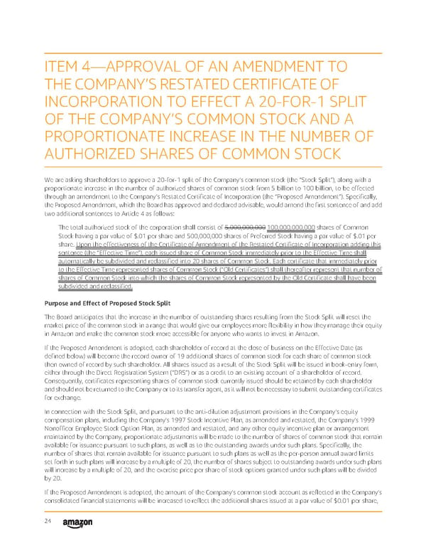 Amazon 2022 Proxy Statement - Page 32