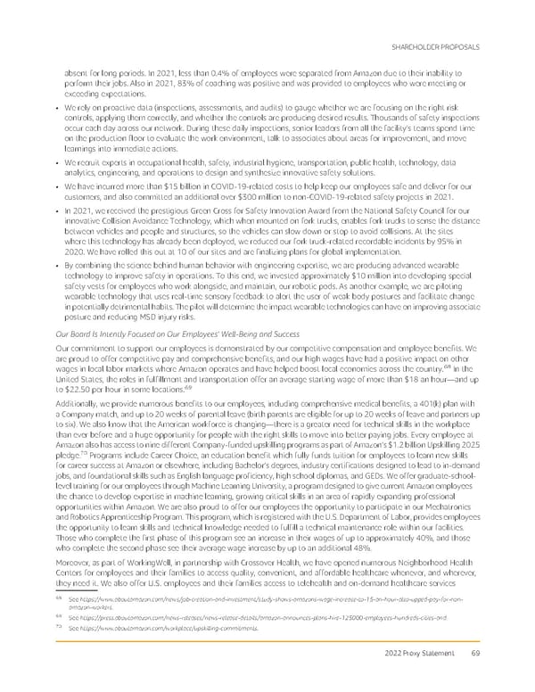 Amazon 2022 Proxy Statement - Page 77