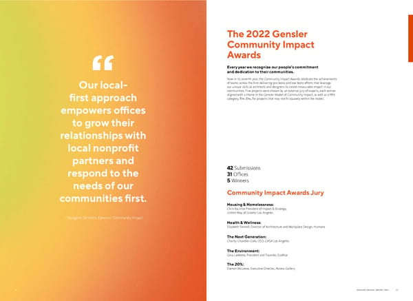 Gensler Annual Report 2022 - Page 30
