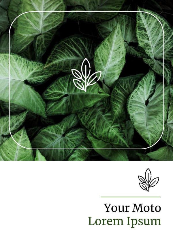 Plants Business Brochure Template - Powerpoint, Google Slides - Page 1