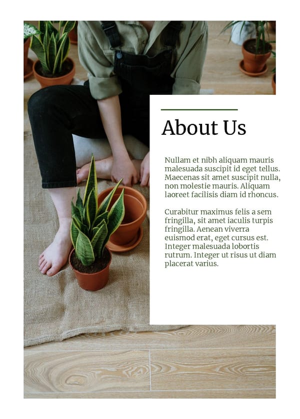 Plants Business Brochure Template - Powerpoint, Google Slides - Page 2