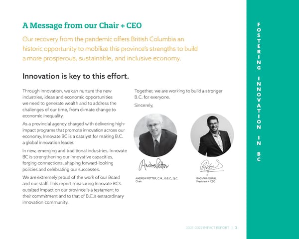 Innovate BC 2021 2022 Impact Report - Page 5