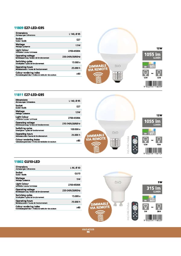 EGLO 2021 2022 Interior Lighting - Page 100