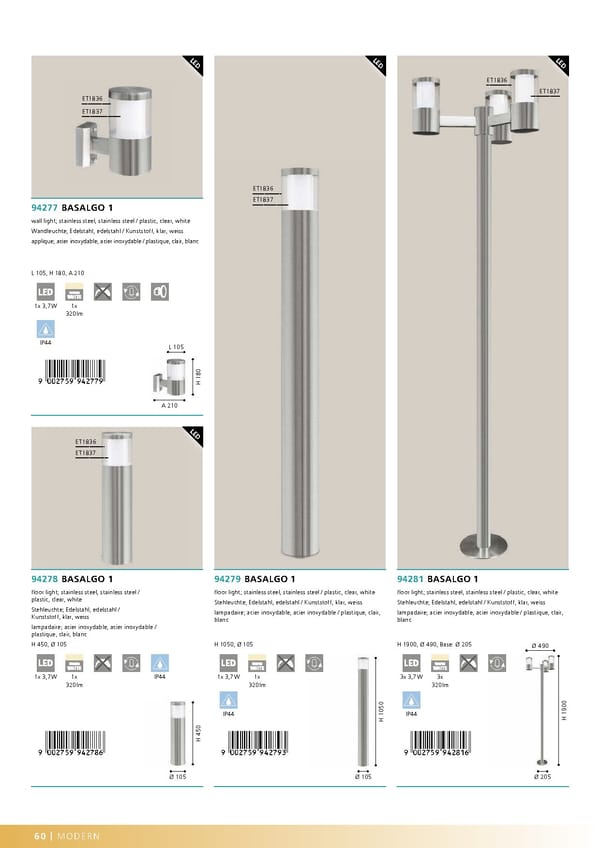 EGLO 2020 2021 Outdoor Luminaires - Page 62