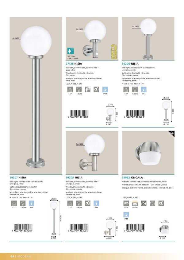 EGLO 2020 2021 Outdoor Luminaires - Page 66