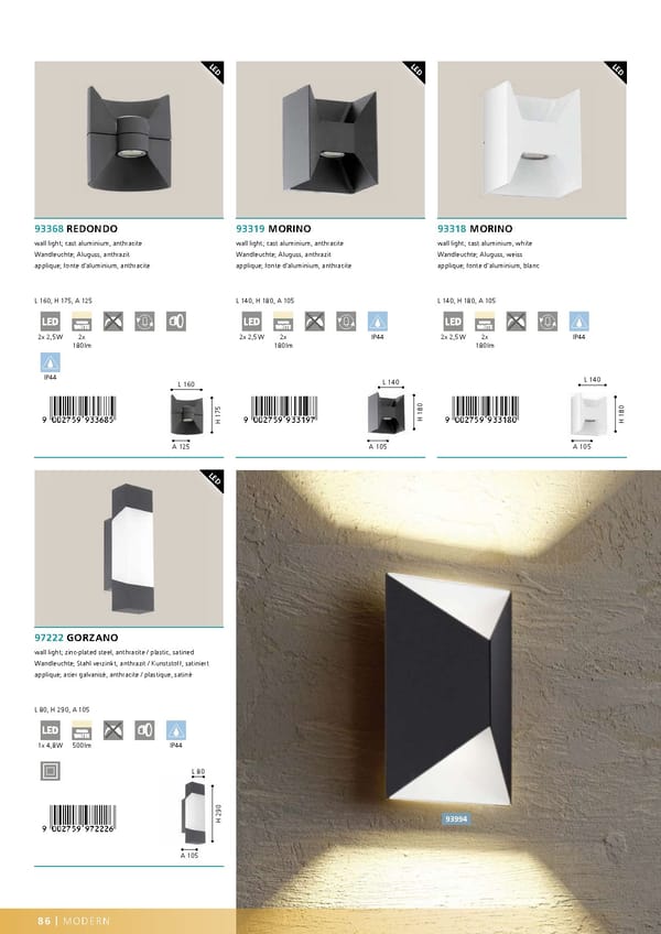 EGLO 2020 2021 Outdoor Luminaires - Page 88