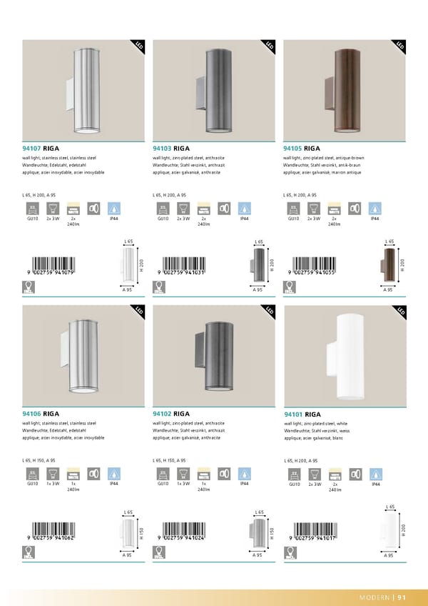 EGLO 2020 2021 Outdoor Luminaires - Page 93