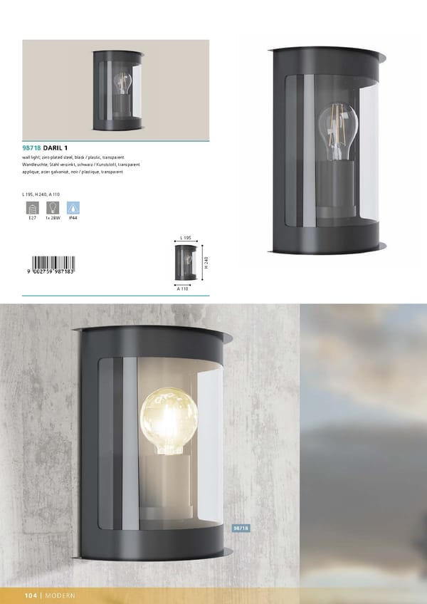 EGLO 2020 2021 Outdoor Luminaires - Page 106