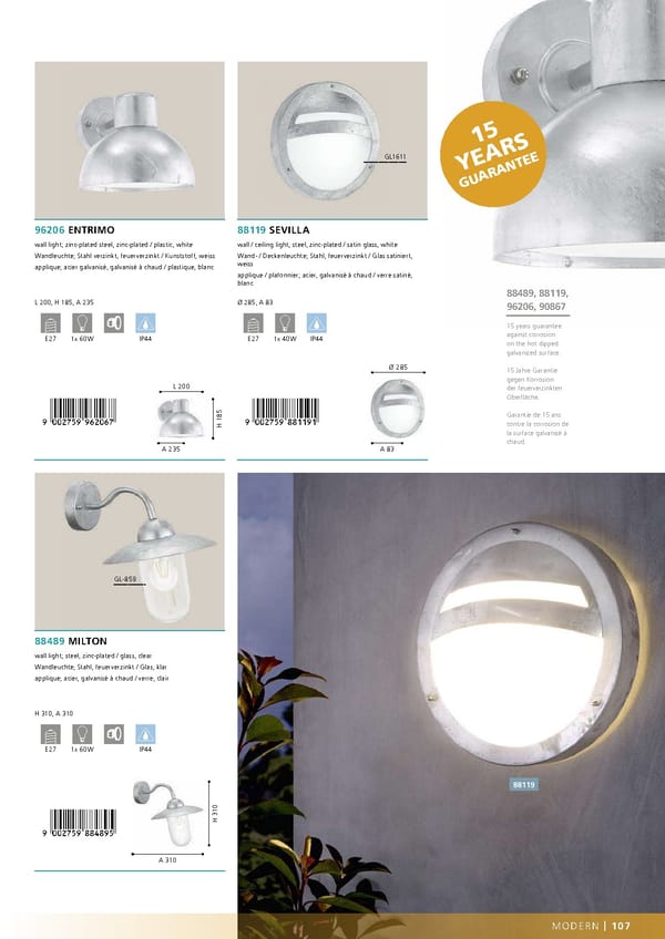 EGLO 2020 2021 Outdoor Luminaires - Page 109