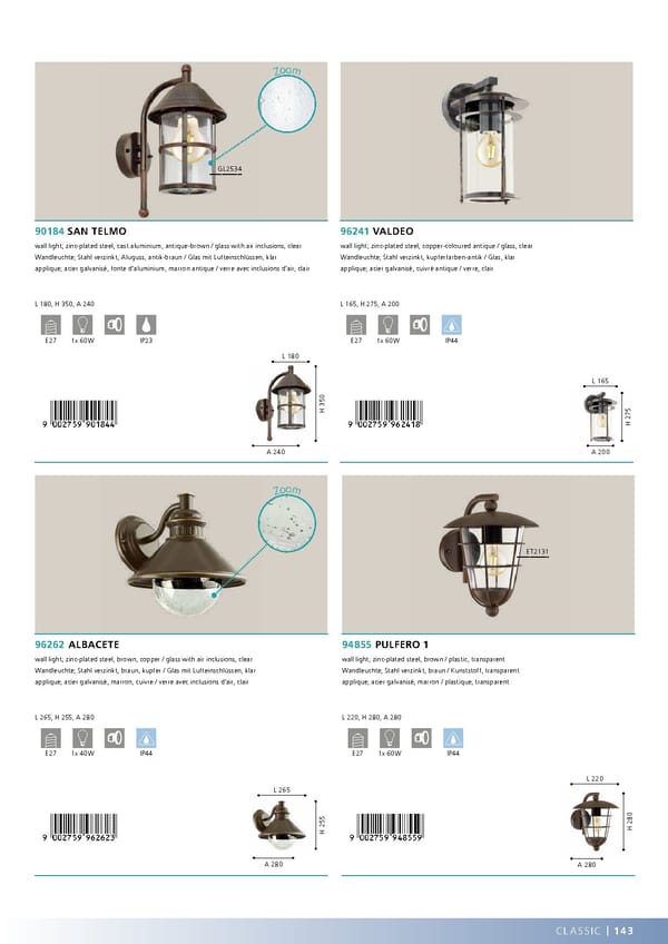 EGLO 2020 2021 Outdoor Luminaires - Page 145