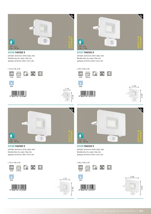 EGLO 2020 2021 Outdoor Luminaires - Page 187