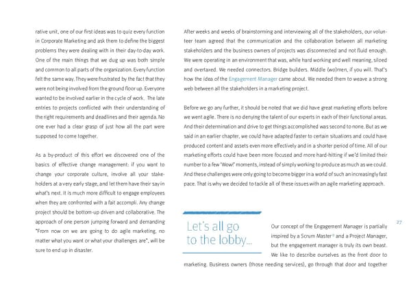 Agile Marketing Manifesto - Page 27