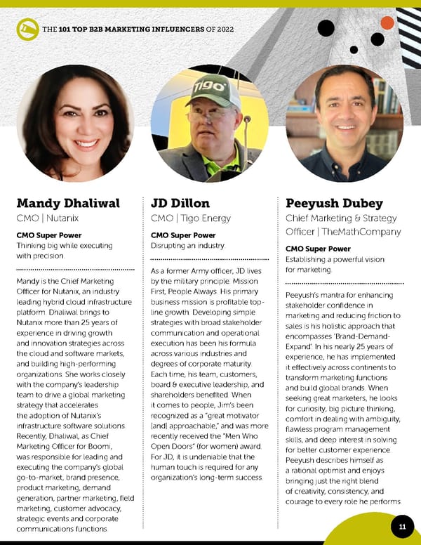 101 Top B2B Marketing Influencers of 2022 - Page 11