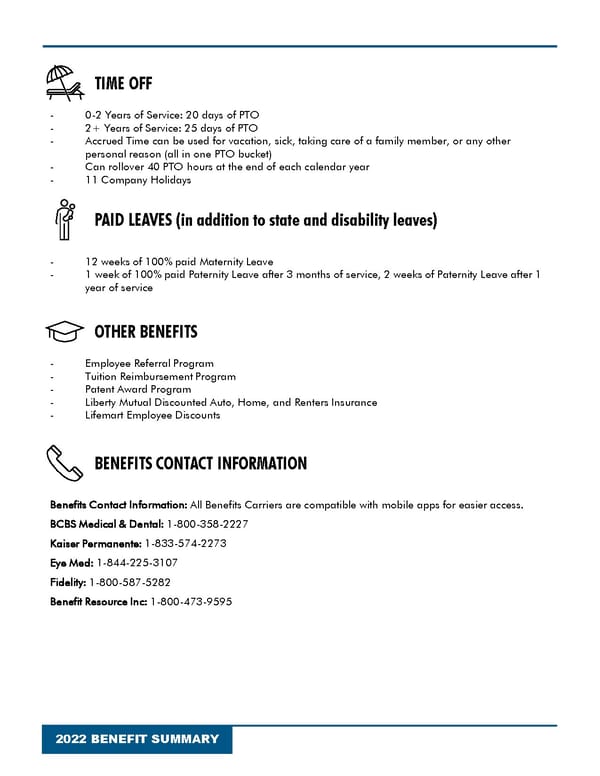 ABC Company Longform Benefit Summary - Page 5