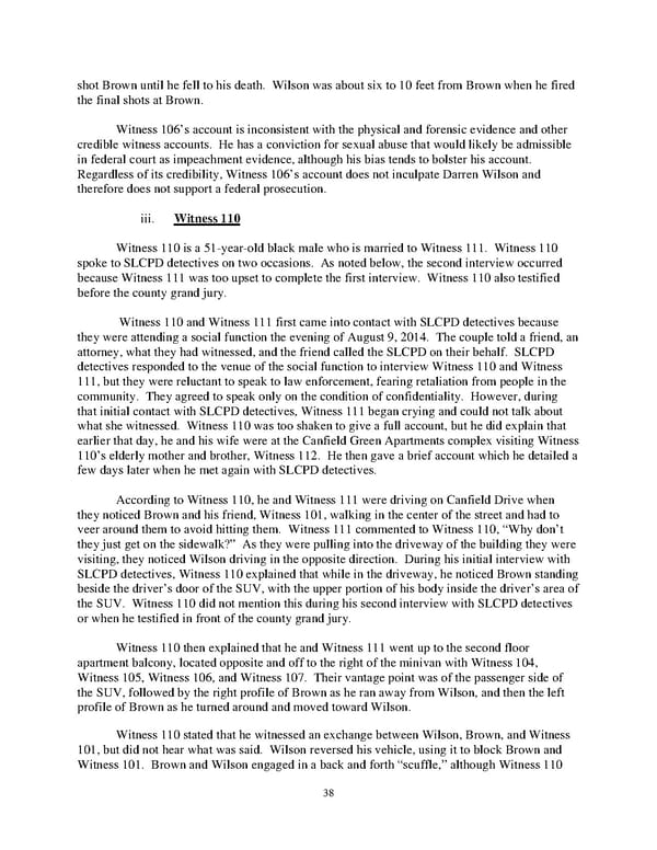 DOJ Report on Shooting of Michael Brown  - Page 38