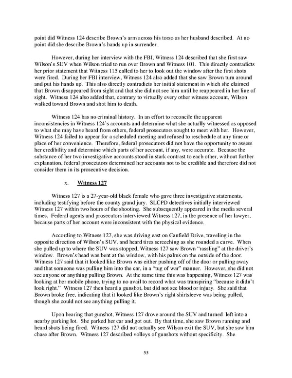 DOJ Report on Shooting of Michael Brown  - Page 55