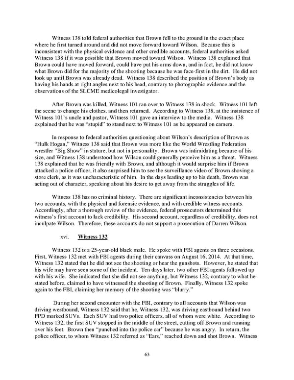 DOJ Report on Shooting of Michael Brown  - Page 63