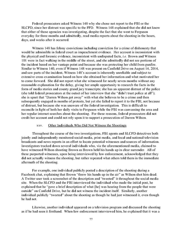 DOJ Report on Shooting of Michael Brown  - Page 77