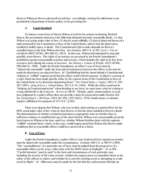 DOJ Report on Shooting of Michael Brown  - Page 79