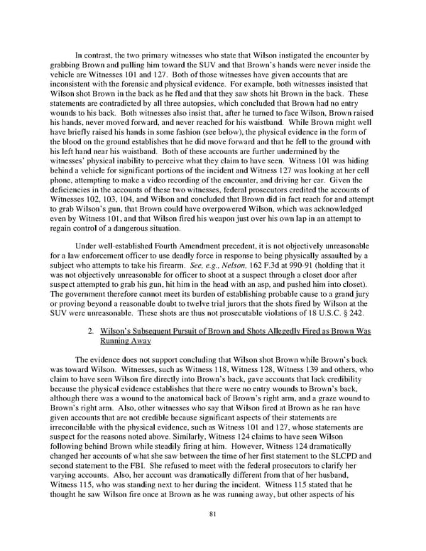 DOJ Report on Shooting of Michael Brown  - Page 81